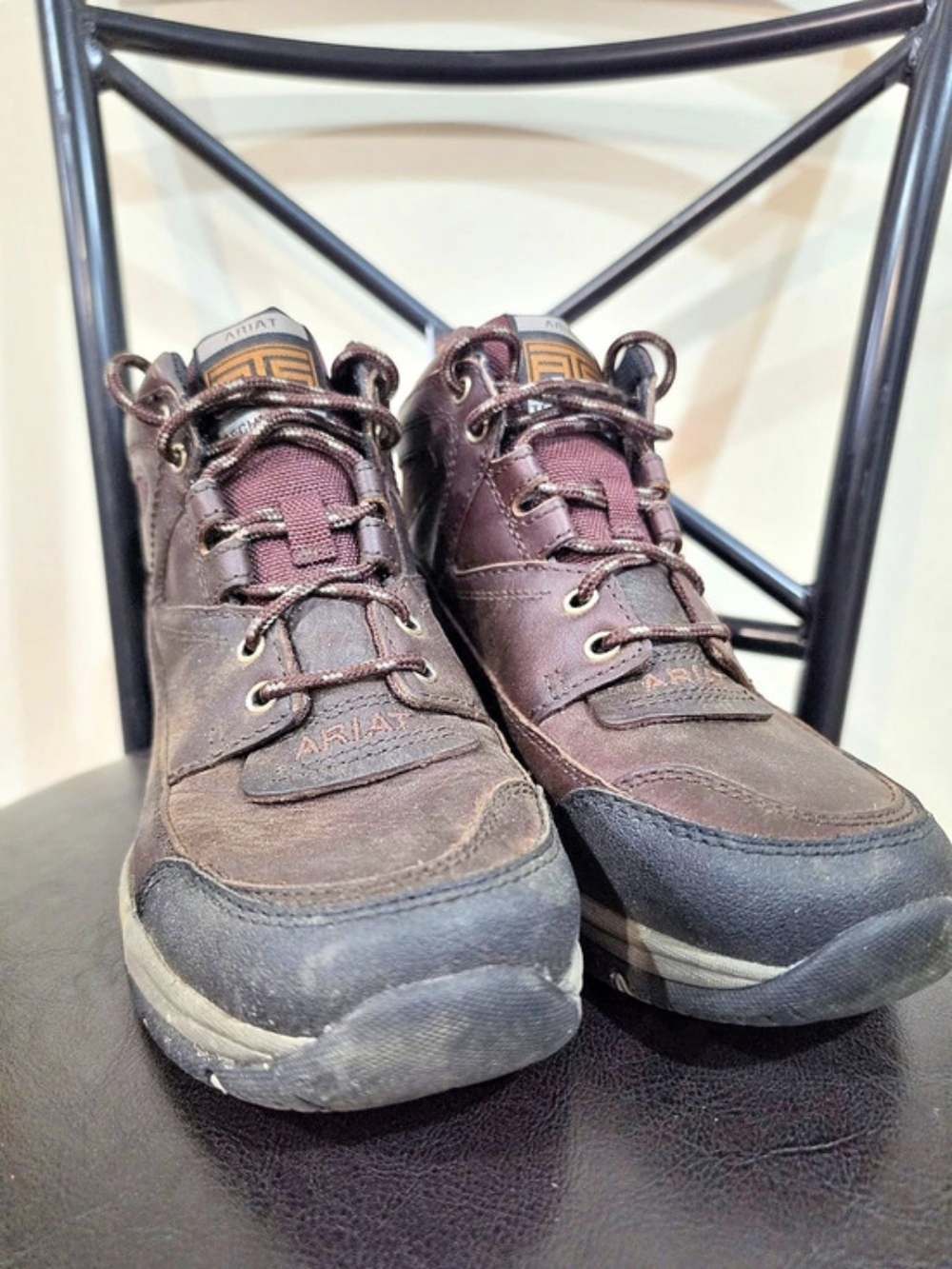 Ariat Terrain H2O Brown Leather Boots US 6.5B